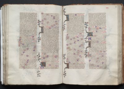 A Gotha Misekönyv: Fol. 80r, Szöveg, c. 1375. alkotó: Master of the Boqueteaux