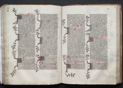 A Gotha Misekönyv: Fol. 84v, szöveg, c. 1375. alkotó: Master of the Boqueteaux