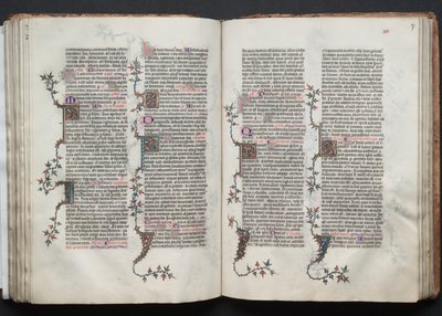 A Gotha Misekönyv: Fol. 87r, Szöveg , c. 1375. alkotó: Master of the Boqueteaux