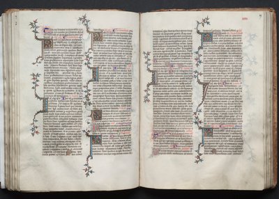 A Gotha Misekönyv: Fol. 88v, szöveg, c. 1375. alkotó: Master of the Boqueteaux