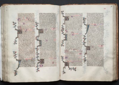 A Gotha Misekönyv: Fol. 90v, szöveg, c. 1375. alkotó: Master of the Boqueteaux