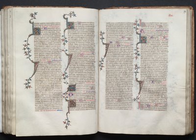 A Gotha Misekönyv: Fol. 99r, Szöveg, c. 1375. alkotó: Master of the Boqueteaux