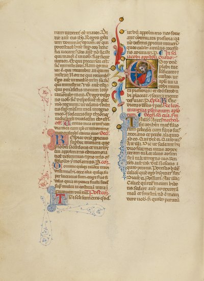 E kezdetű: Nagy Szent Jakab alkotó: Master of the Brussels Initials