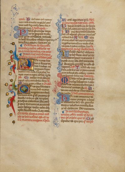 P kezdetű: Pápai áldás alkotó: Master of the Brussels Initials