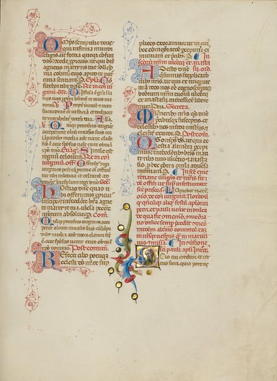 S kezdőbetű: Saint Paul alkotó: Master of the Brussels Initials