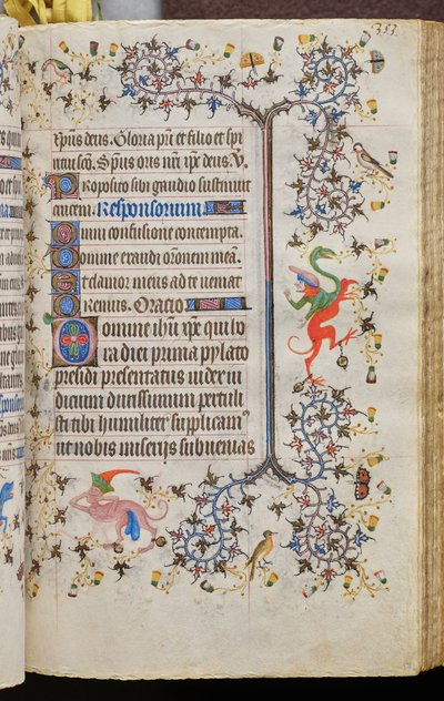 Nemes Károly, navarrai király (1361-1425) órái: fol. 172r, Szöveg alkotó: Master of the Brussels Initials and Associates