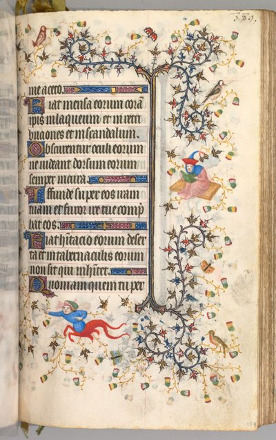 Nemes Károly navarrai király (1361-1425) órái: fol. 189r, szöveg alkotó: Master of the Brussels Initials and Associates