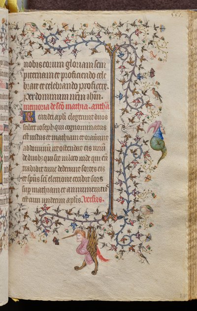 Nemes Károly, navarrai király (1361-1425) órái: fol. 270r, szöveg alkotó: Master of the Brussels Initials and Associates