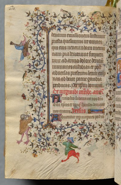 Nemes Károly, Navarra királyának (1361-1425) órái: fol. 303vr, Szöveg alkotó: Master of the Brussels Initials and Associates