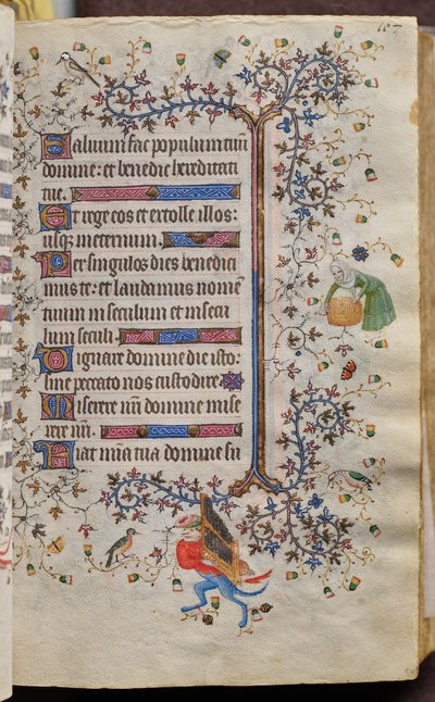 Nemes Károly, navarrai király (1361-1425) órái: fol. 54r, Szöveg alkotó: Master of the Brussels Initials and Associates