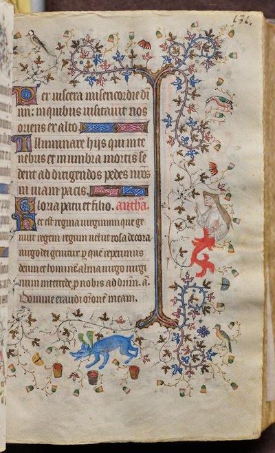 Nemes Károly, navarrai király (1361-1425) órái: fol. 66r, Szöveg alkotó: Master of the Brussels Initials and Associates