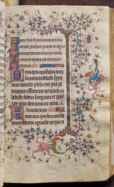 Nemes Károly, navarrai király (1361-1425) órái: fol. 73r, Szöveg alkotó: Master of the Brussels Initials and Associates