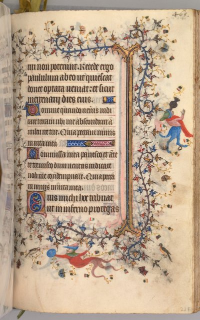 Nemes Károly navarrai király órái 1361-1425: fol. 227r, Szöveg, c. 1405. alkotó: Master of the Brussels Initials and Associates