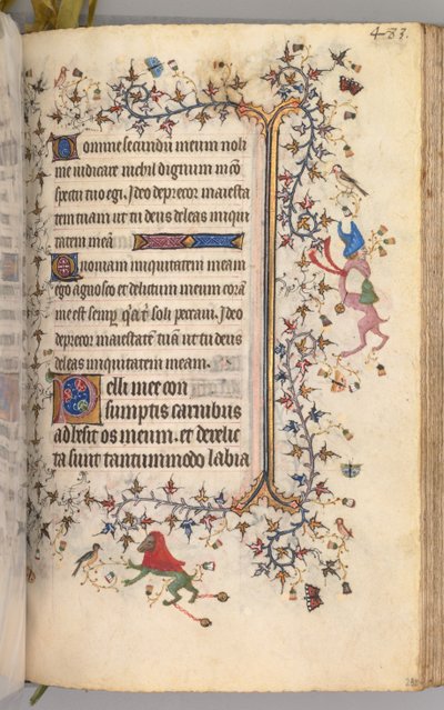 Nemes Károly navarrai király órái 1361-1425: fol. 236r, Szöveg, c. 1405. alkotó: Master of the Brussels Initials and Associates