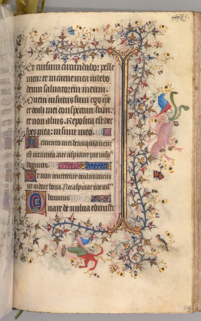 Nemes Károly navarrai király órái 1361-1425: fol. 237r, Szöveg, c. 1405. alkotó: Master of the Brussels Initials and Associates
