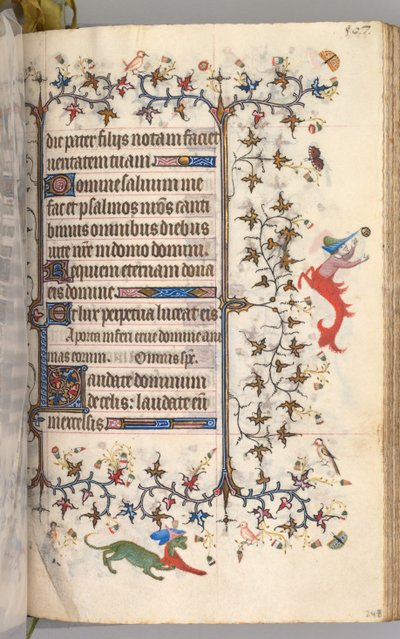 Nemes Károly navarrai király órái 1361-1425: fol. 248r, Szöveg, c. 1405. alkotó: Master of the Brussels Initials and Associates