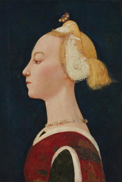 Női portré, valószínűleg 1450-es évek. alkotó: Master of the Castello Nativity