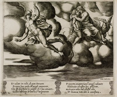 Ámor Könyörületért könyörög a Jupiterért a pszichének alkotó: Master of the Die