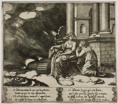 A Proserpina a Psychének adja a szépség dobozát alkotó: Master of the Die