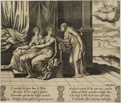 Psyche testvérei... meggyőzik őt, hogy egy kígyó alszik vele alkotó: Master of the Die