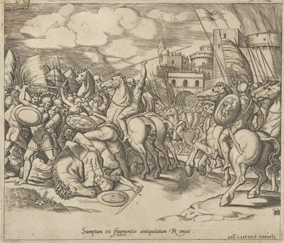 A római nagyszerűség tükre: Scipio győzelme [Syphax felett], 16. század. alkotó: Master of the Die