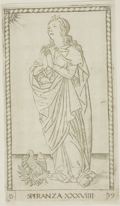 Hope, 39-es lemez a Genii and Virtues-tól alkotó: Master of the E Series Tarocchi