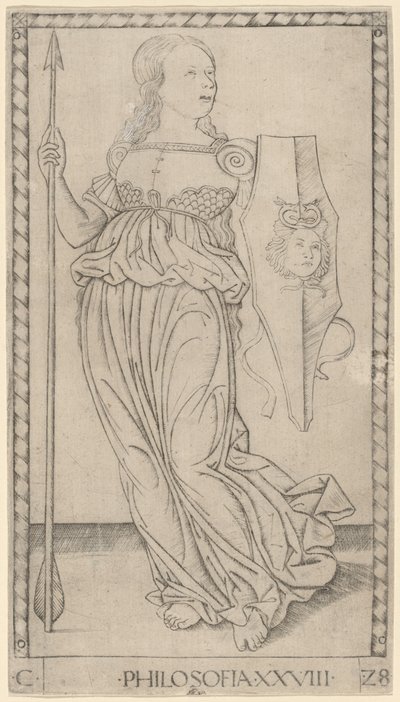 Filozófia (filozófia) alkotó: Master of the E Series Tarocchi