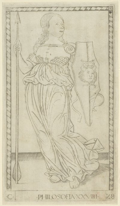 Filozófia, 28. lemez az Arts and Sciences-től alkotó: Master of the E Series Tarocchi