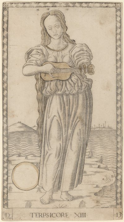 Terpsicore (Terpsichore) alkotó: Master of the E Series Tarocchi