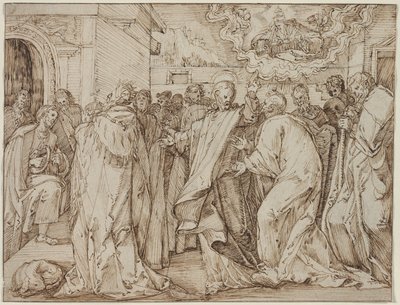 Példabeszéd az adópénzről, c. 15801600. alkotó: Master of the Egmont Albums