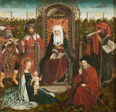 Szent Anna Triptichon családja, központi panel, kb. 1500-1510. alkotó: Master of the Family of Saint