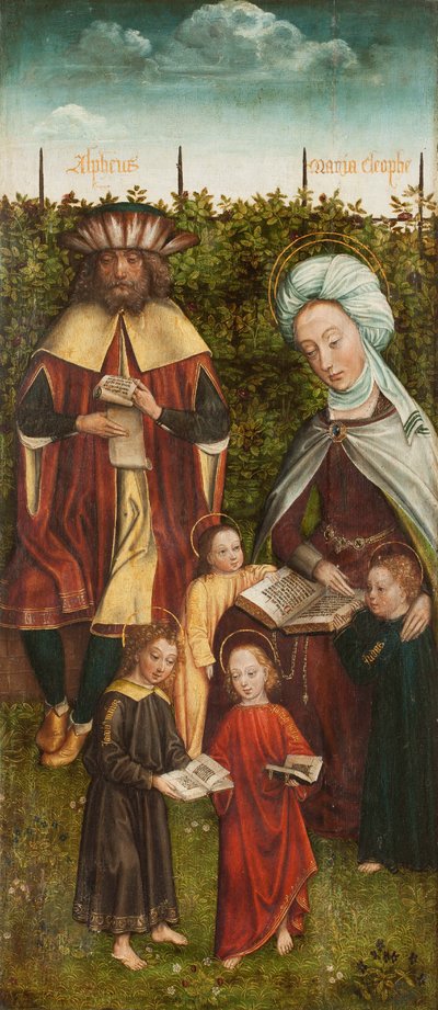 Szent Anna Triptichon családja, jobb oldali panel, kb. 1500-1510. alkotó: Master of the Family of Saint