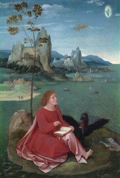 Szent János Patmoszon alkotó: Master of the Female Half Lengths