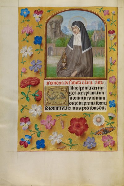 Szent Klára monstranciával alkotó: Master of the First Prayer Book of Maximilian