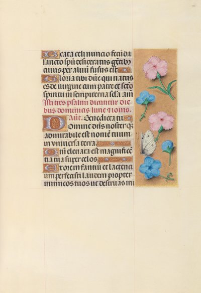 Izabella katolikus királyné, spanyol királynő órái: Fol. 100r, c. 1500. alkotó: Master of the First Prayerbook of Maximillian