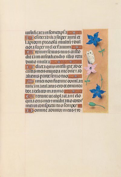 Izabella katolikus királyné, spanyol királynő órái: Fol. 102r, c. 1500. alkotó: Master of the First Prayerbook of Maximillian