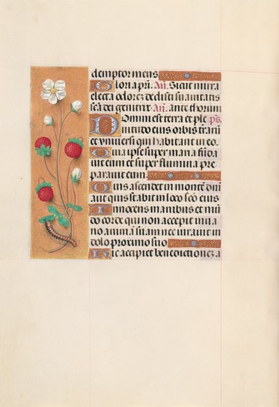 Izabella katolikus királyné, spanyol királynő órái: Fol. 102V, c. 1500. alkotó: Master of the First Prayerbook of Maximillian