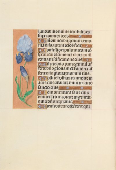 Izabella katolikus királyné, spanyol királynő órái: Fol. 107V, c. 1500. alkotó: Master of the First Prayerbook of Maximillian