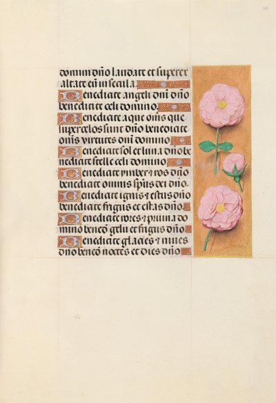 Izabella katolikus királyné, spanyol királynő órái: Fol. 119r, c. 1500. alkotó: Master of the First Prayerbook of Maximillian