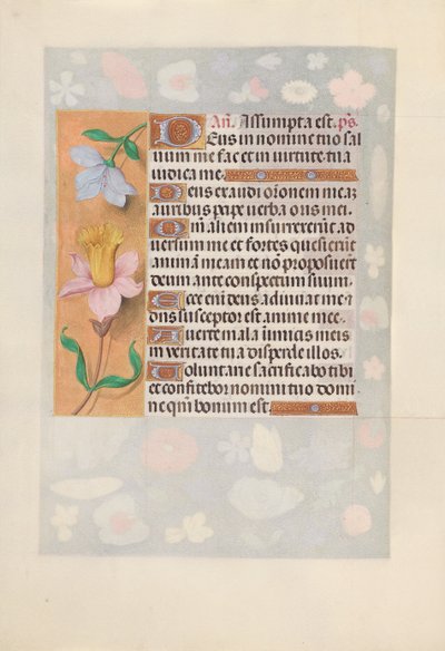 Izabella katolikus királyné, spanyol királynő órái: Fol. 127V, c. 1500. alkotó: Master of the First Prayerbook of Maximillian