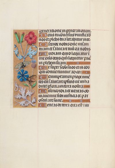 Izabella katolikus királyné, spanyol királynő órái: Fol. 128V, c. 1500. alkotó: Master of the First Prayerbook of Maximillian