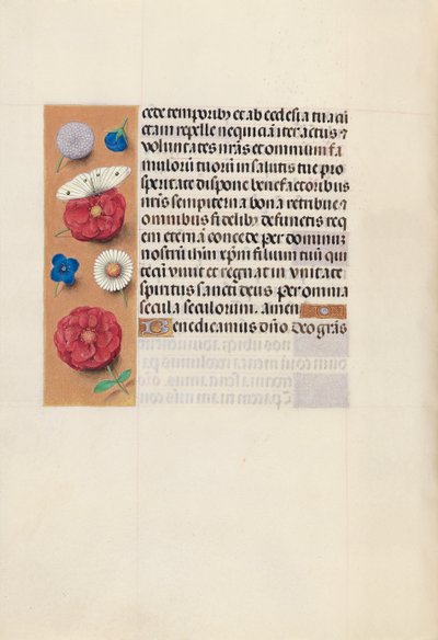 Izabella katolikus királyné, spanyol királynő órái: Fol. 130V, c. 1500. alkotó: Master of the First Prayerbook of Maximillian