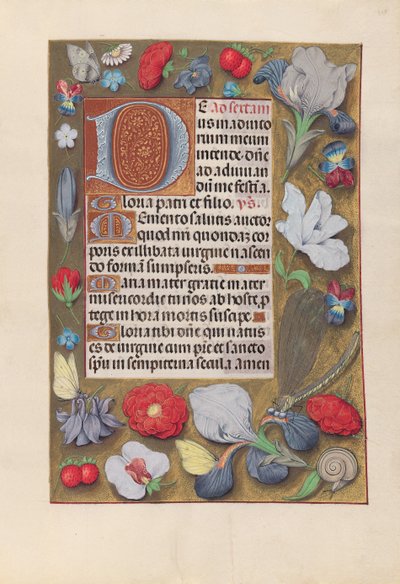 Izabella katolikus királyné, spanyol királynő órái: Fol. 137r, c. 1500. alkotó: Master of the First Prayerbook of Maximillian