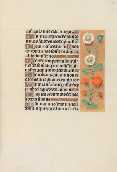 Izabella katolikus királyné, spanyol királynő órái: Fol. 138r, c. 1500. alkotó: Master of the First Prayerbook of Maximillian