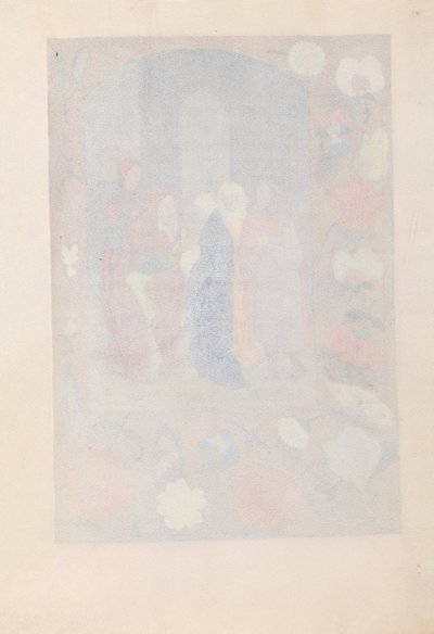 Izabella katolikus királyné, spanyol királynő órái: Fol. 141r, c. 1500. alkotó: Master of the First Prayerbook of Maximillian