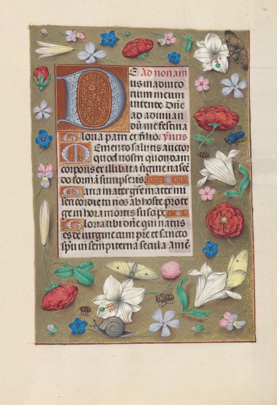 Izabella katolikus királyné, spanyol királynő órái: Fol. 142r, c. 1500. alkotó: Master of the First Prayerbook of Maximillian