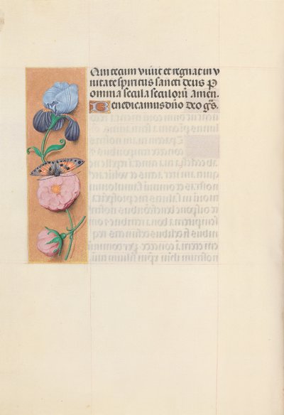 Izabella katolikus királyné, spanyol királynő órái: Fol. 145V, c. 1500. alkotó: Master of the First Prayerbook of Maximillian