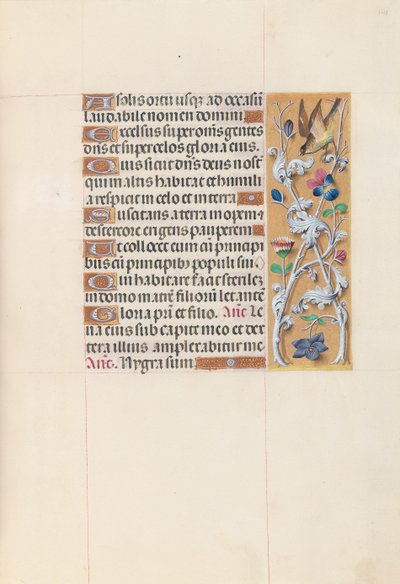 Izabella katolikus királyné, spanyol királynő órái: Fol. 148r, c. 1500. alkotó: Master of the First Prayerbook of Maximillian