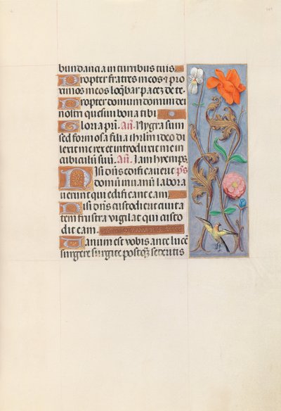 Izabella katolikus királyné, spanyol királynő órái: Fol. 149r, c. 1500. alkotó: Master of the First Prayerbook of Maximillian