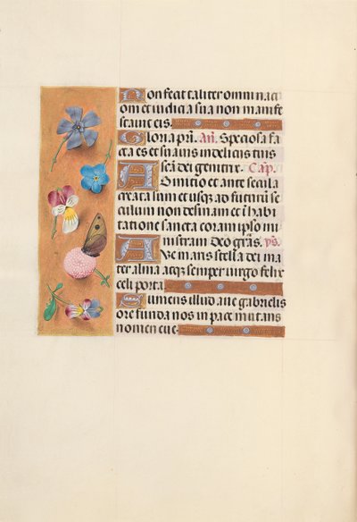 Izabella katolikus királyné, spanyol királynő órái: Fol. 150V, c. 1500. alkotó: Master of the First Prayerbook of Maximillian